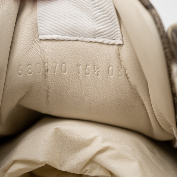 Size 15.5G - Gucci 100 Rhyton Sneaker Beige Monogram Macro GG Canvas - Picture 11 of 13